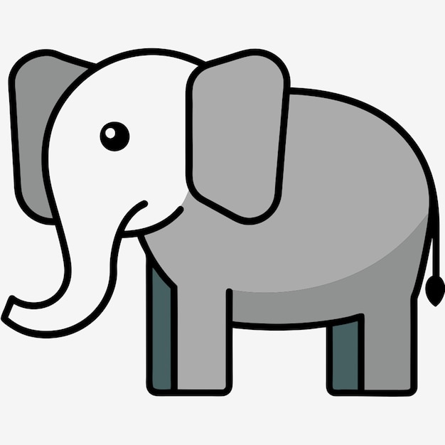 modern elephant cliparts