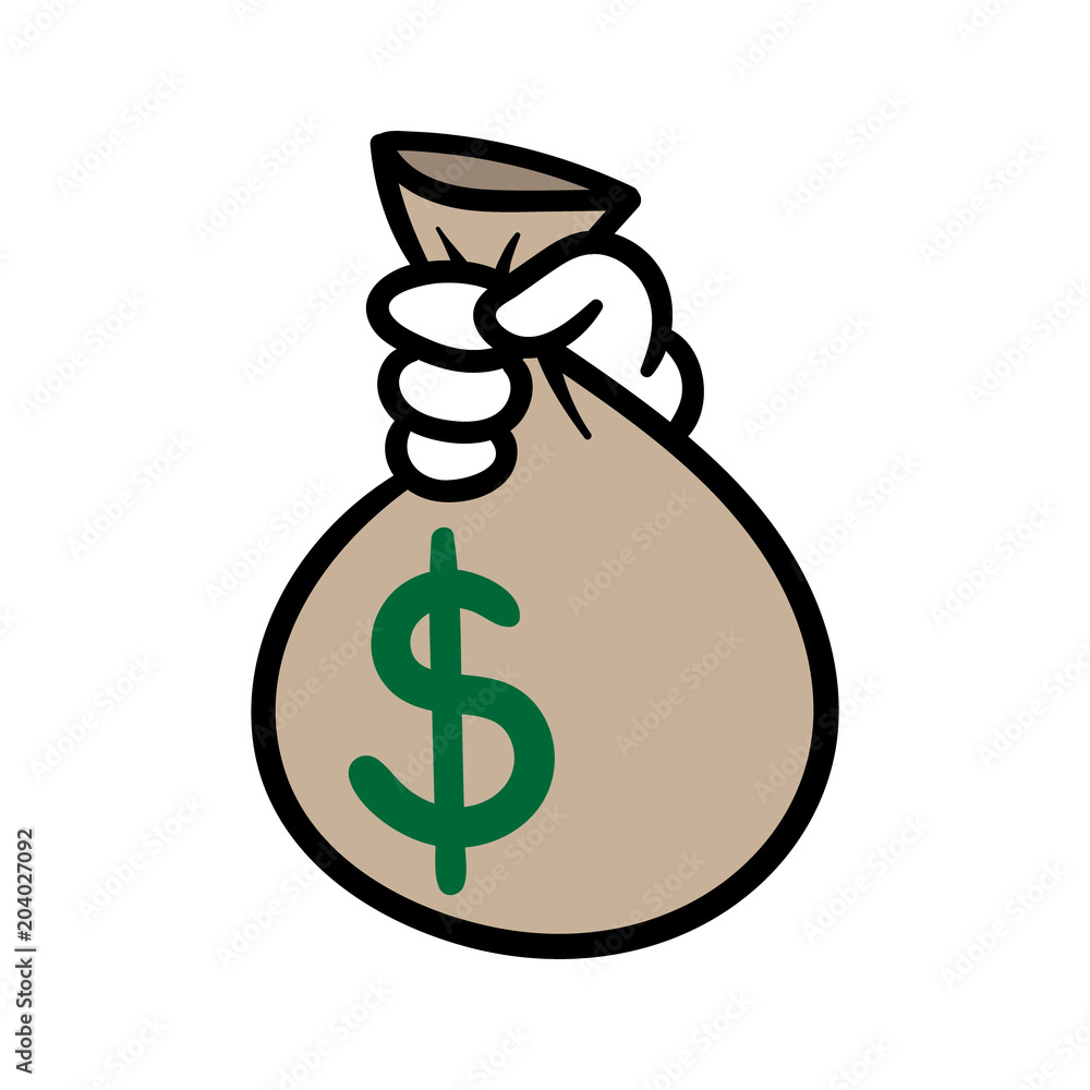 money bag cartoon