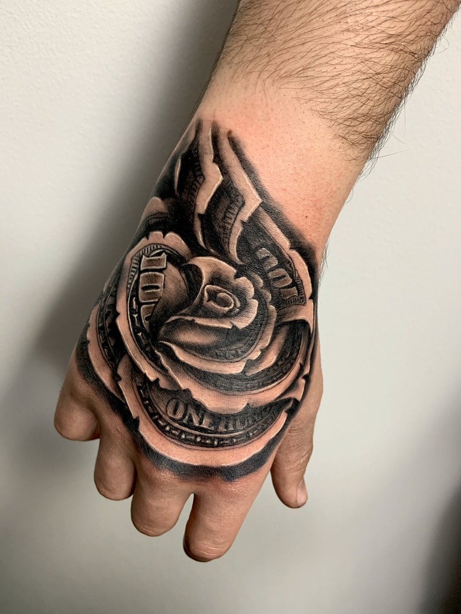 money flower tattoo