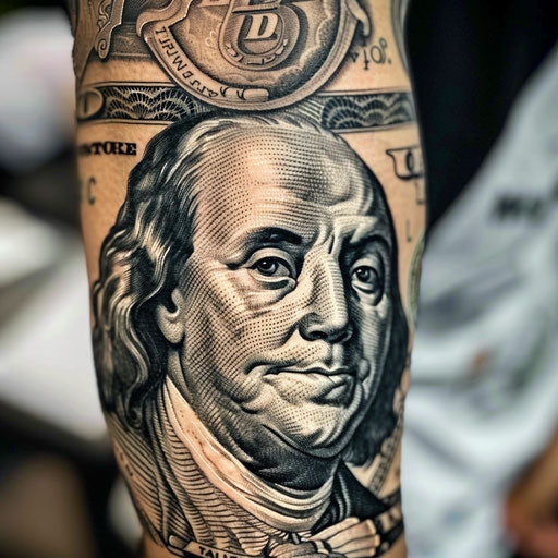money tattoos designs