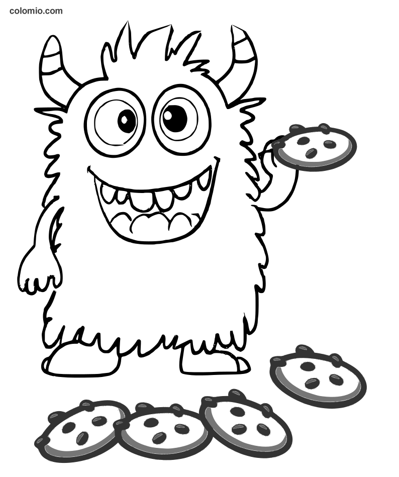 monster coloring sheets