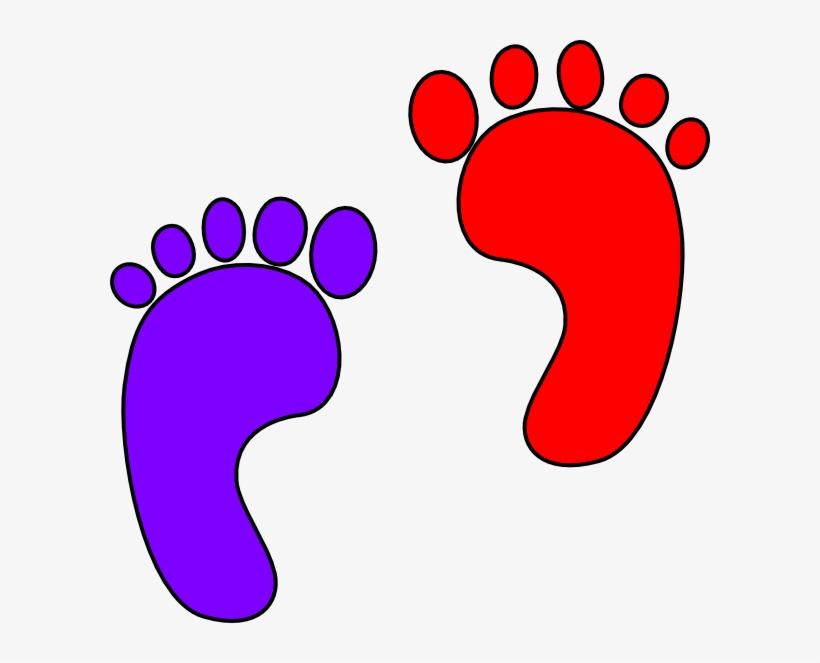 monster footprints cliparts