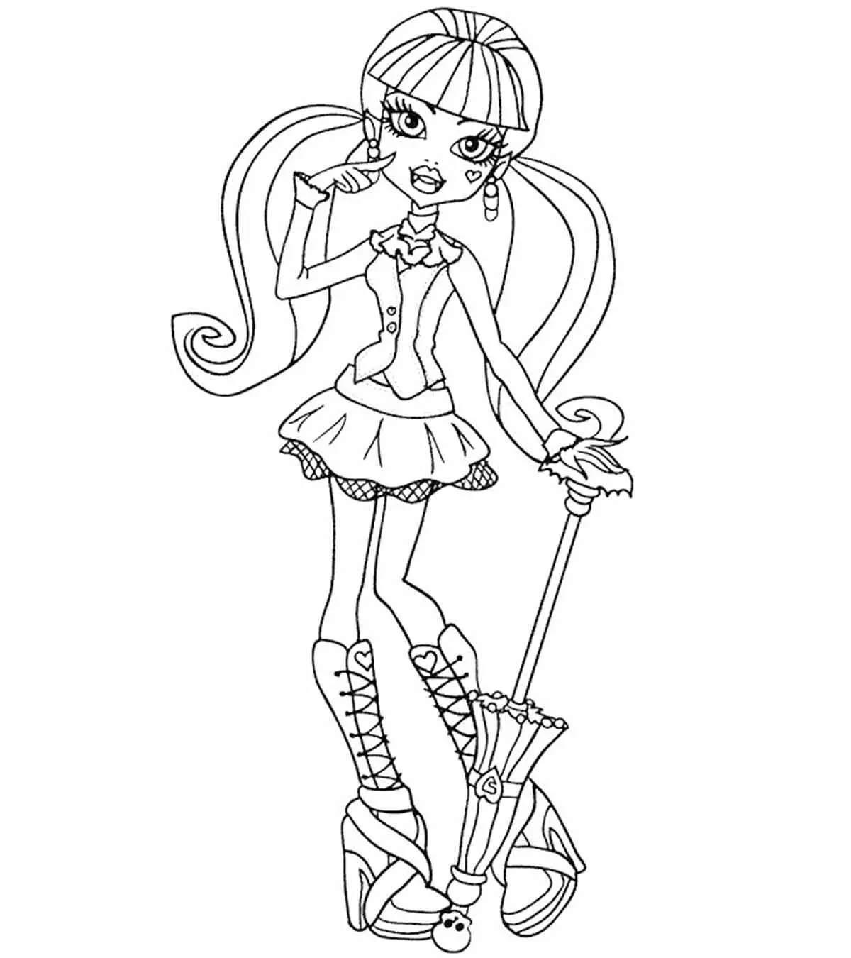 monster high coloring pages