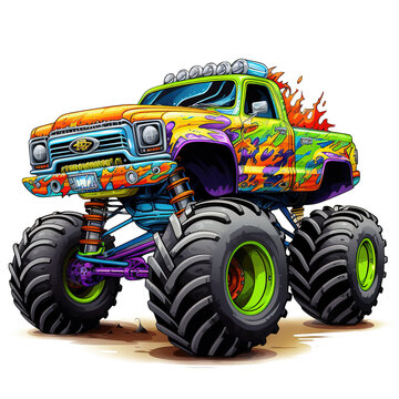 monster truck clipart