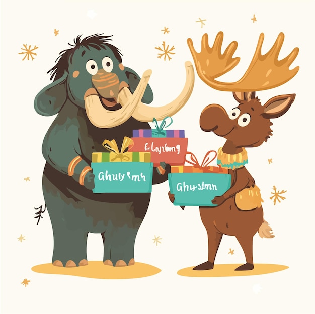 moose mammoth cliparts