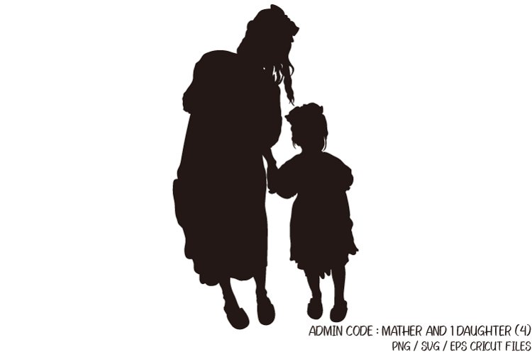 mother and daughter clipart
