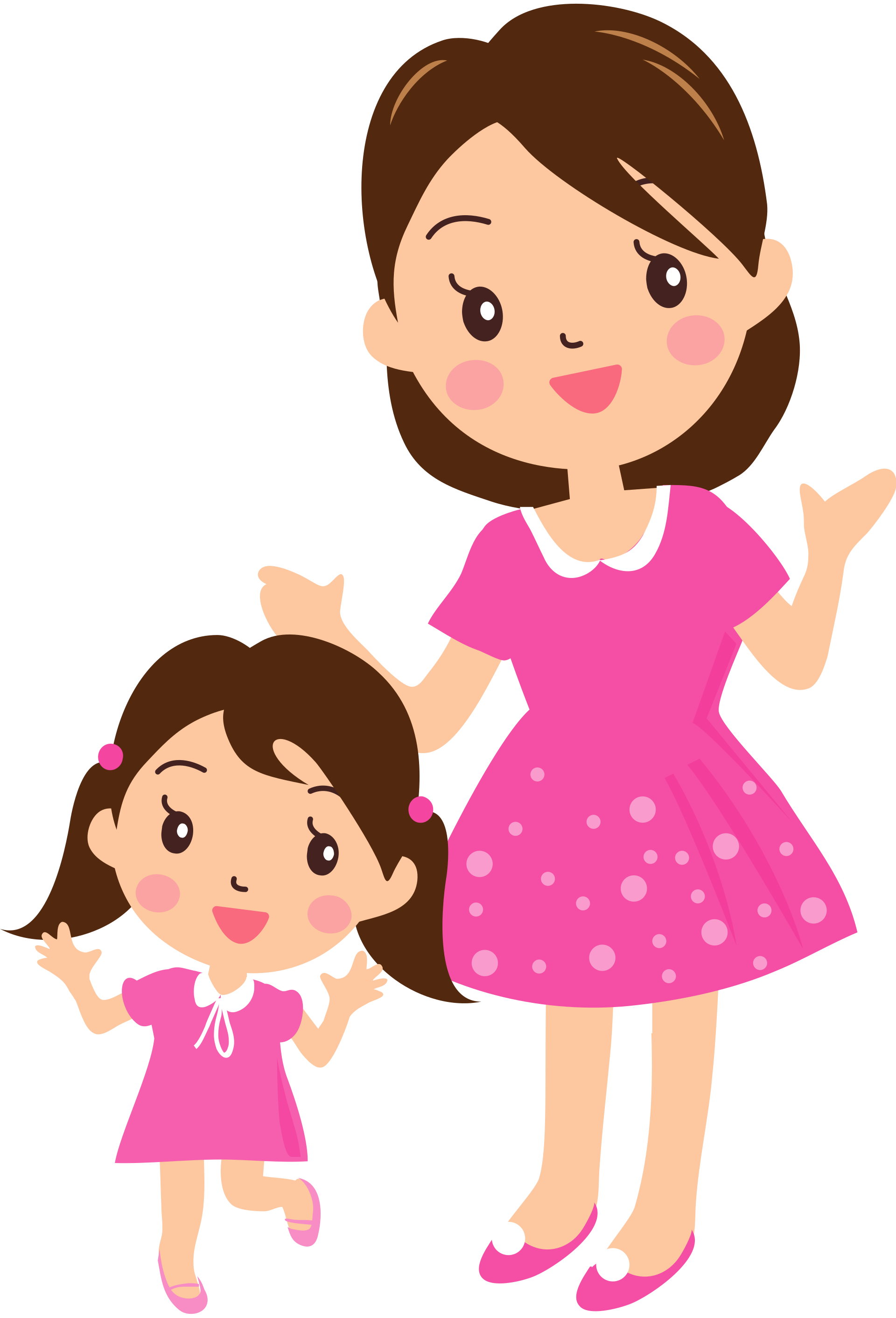 Mother and Daughter - Free vector clipart images on clipart library.com