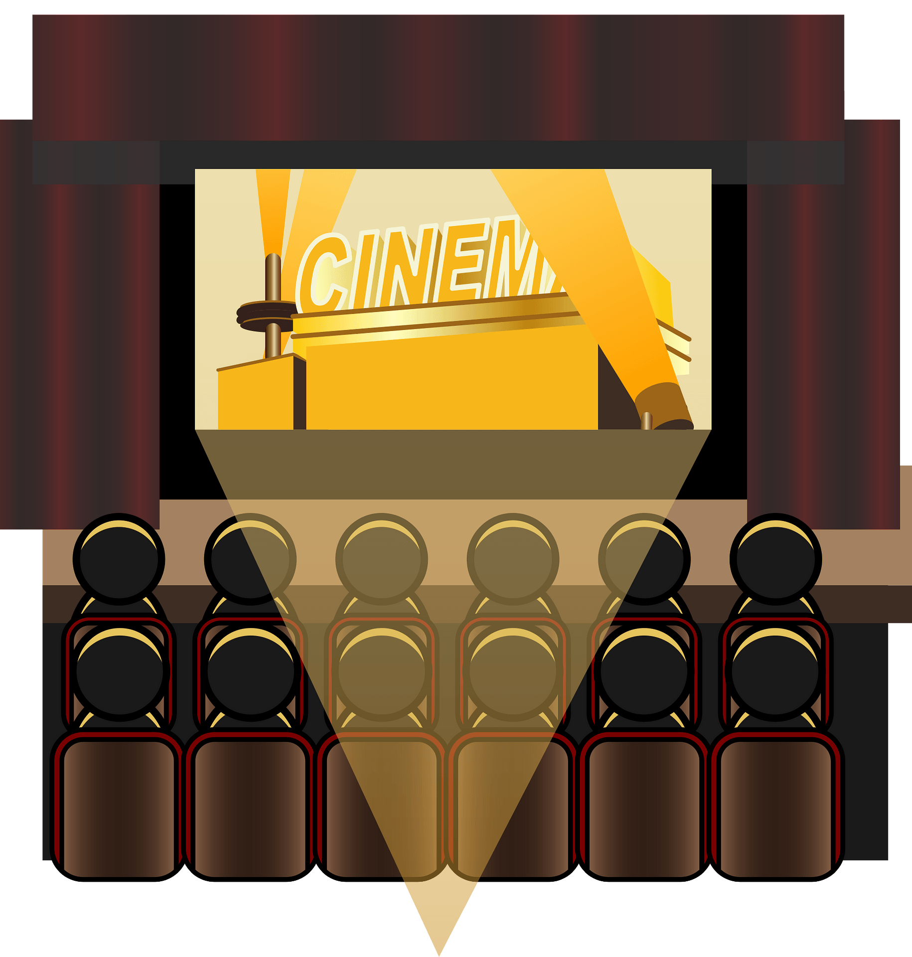 movie theatre clipart