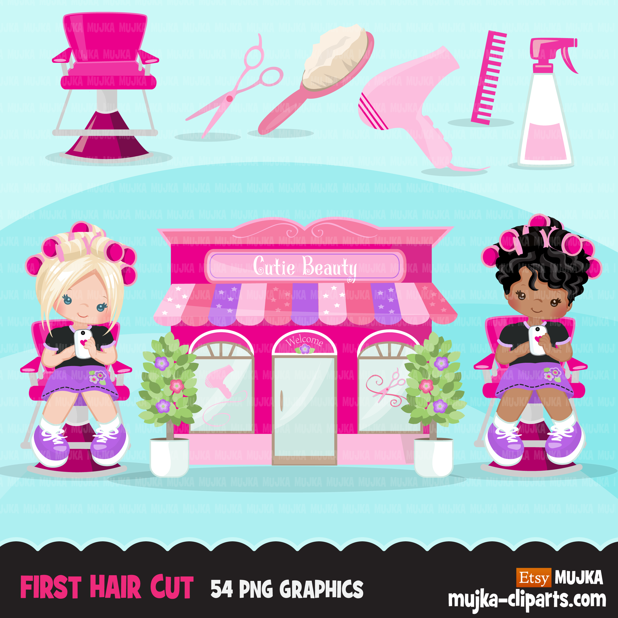 Hairstyle, barbershop, beauty salon clipart, my first haircut ...