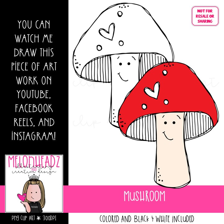 mushroom clipart 2024