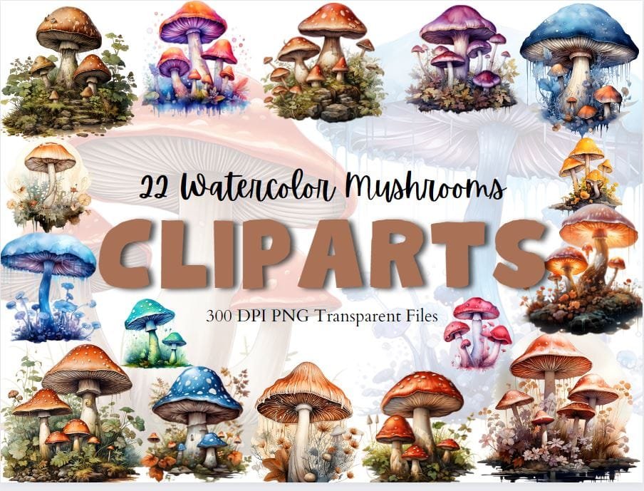 mushroom clipart 2024