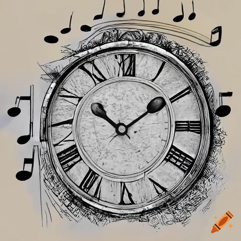 music clock cliparts