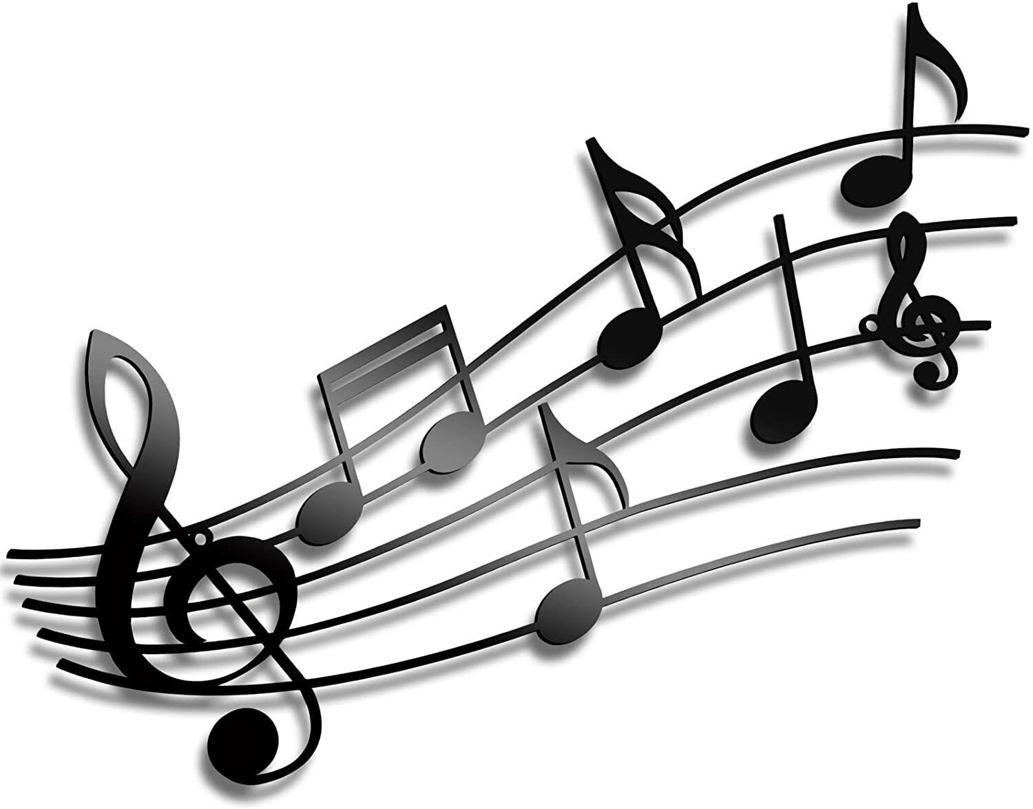 New Music Note Metal Music Notes Wall Art Music Theme Note Decoration Wall  Decor