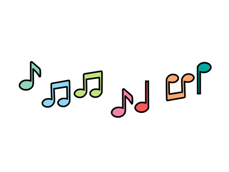 Free Vectors | Colorful musical notes