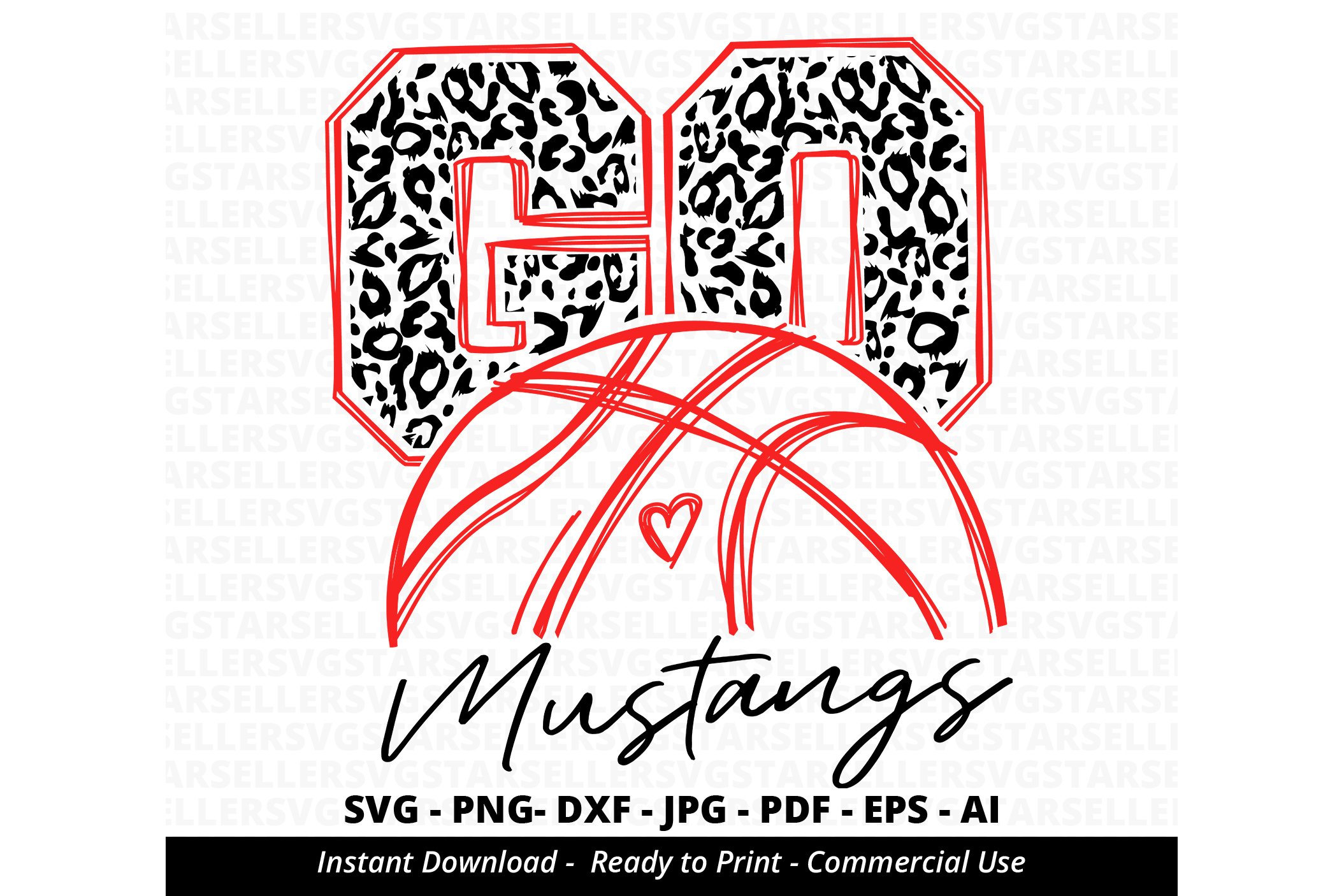 mustang basketball cliparts