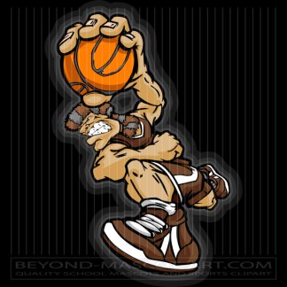 mustang basketball cliparts