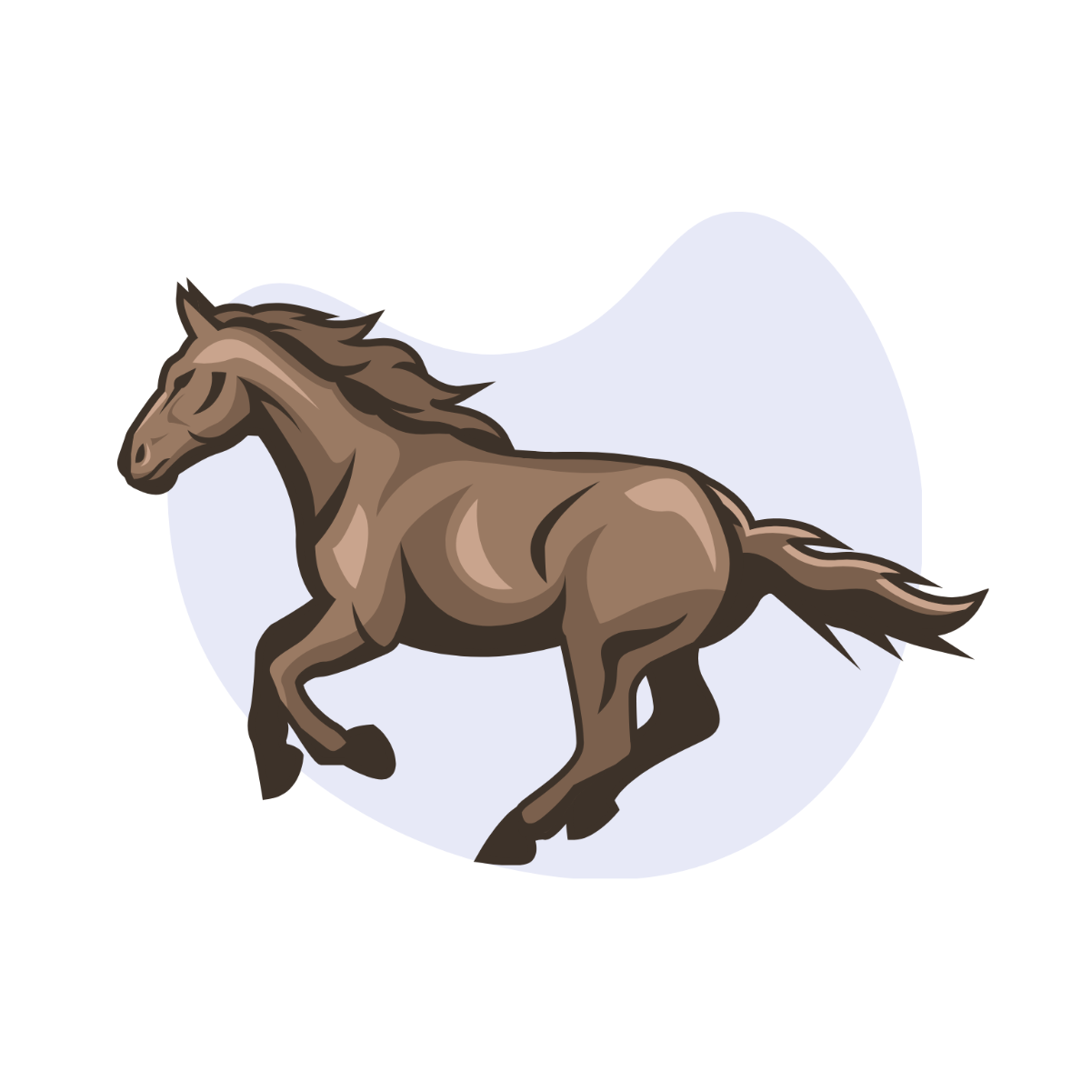 mustang horse clipart
