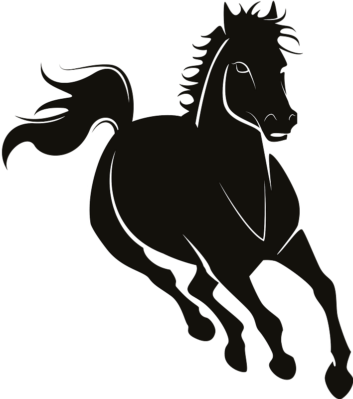 mustang horse cliparts