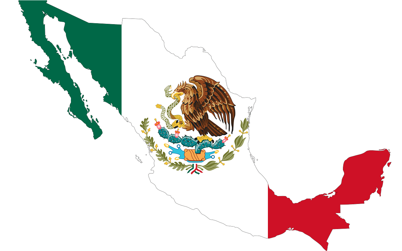 Mexico Flag Map - Free vector clipart images on clipart library.com