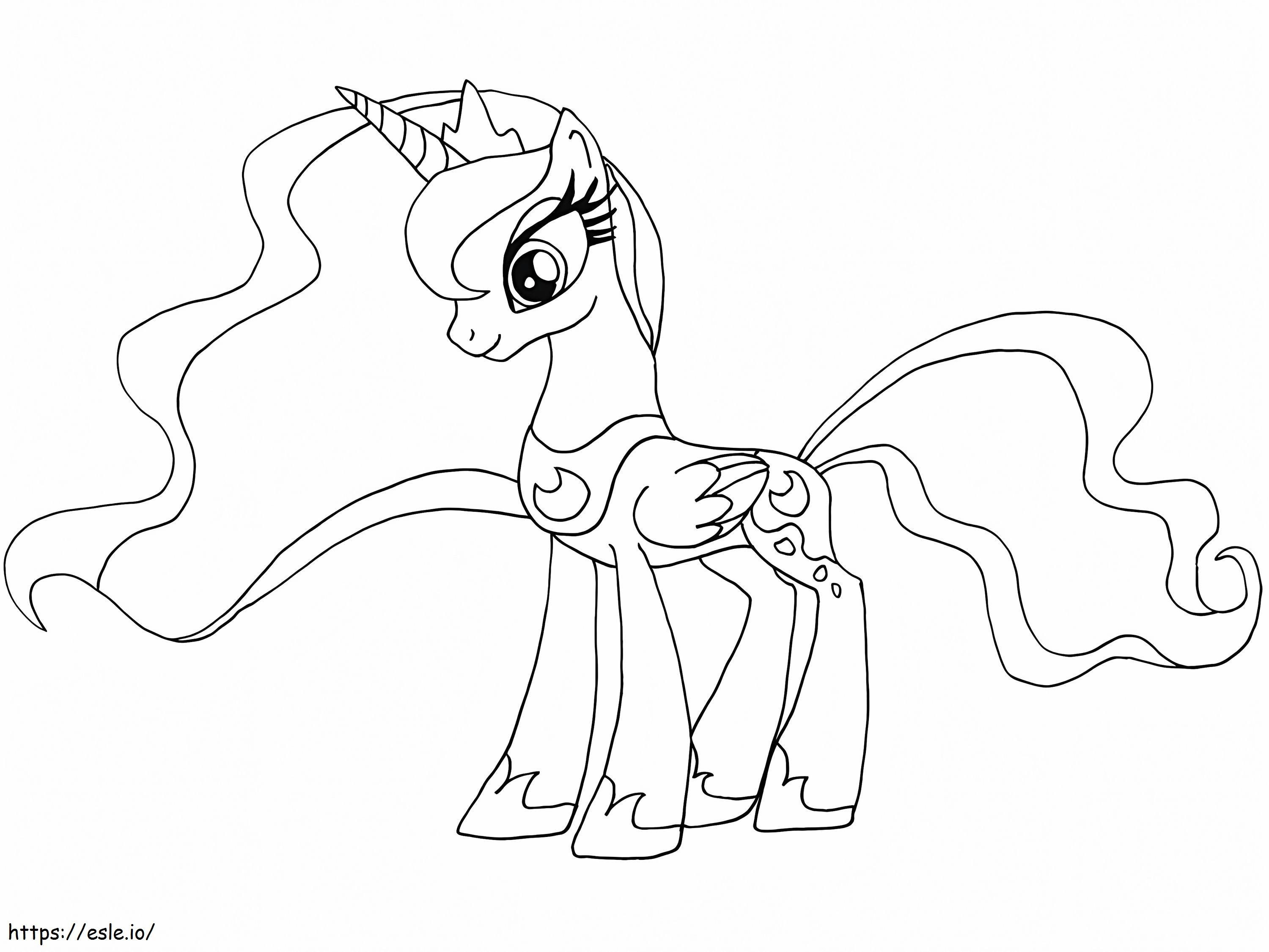 my little pony princess luna coloring pages
