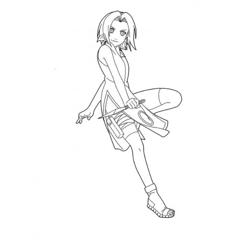 naruto coloring pages sakura