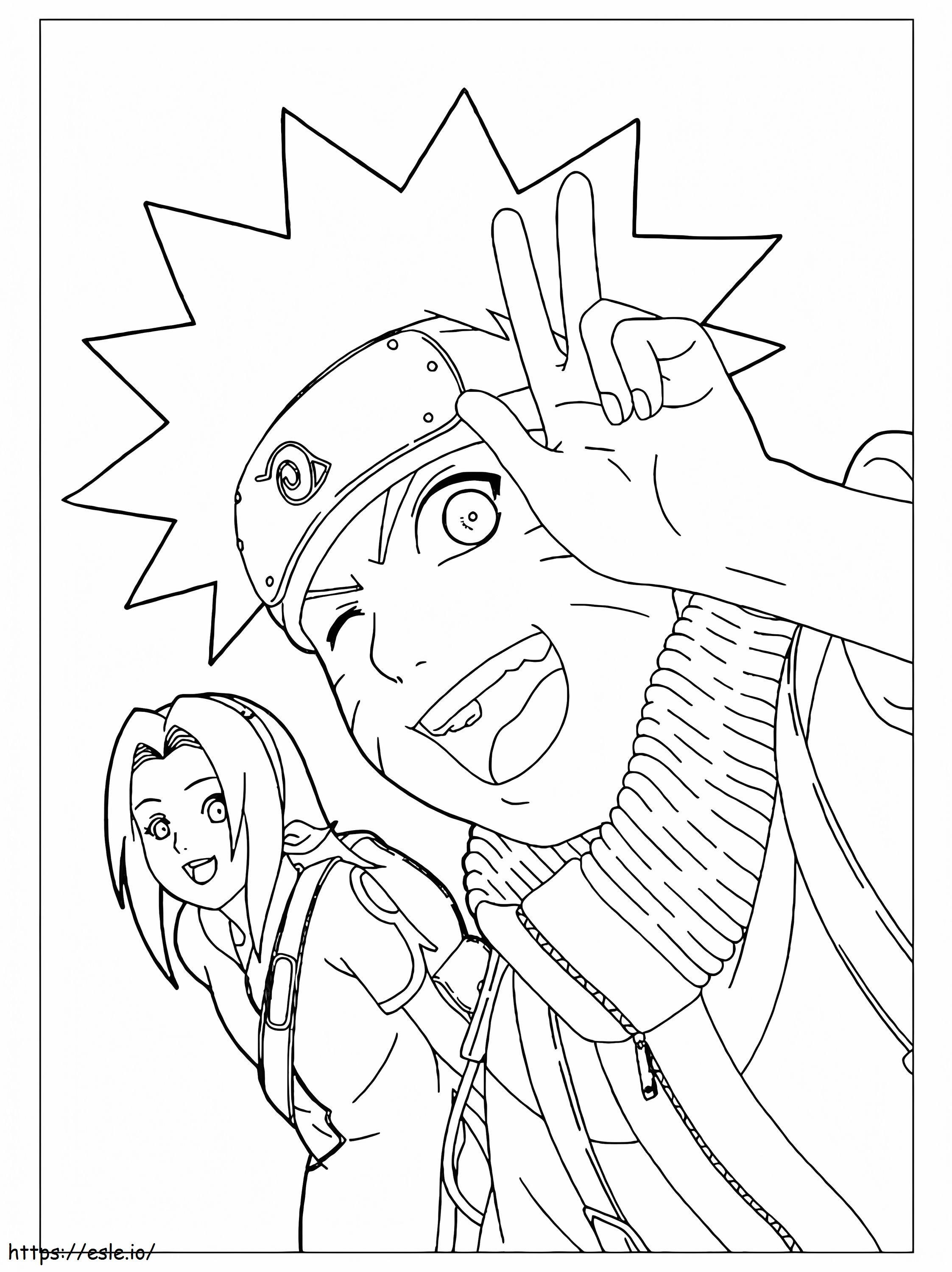 naruto coloring pages sakura