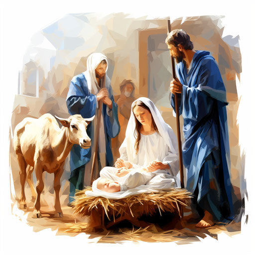 nativity scene clipart 2024