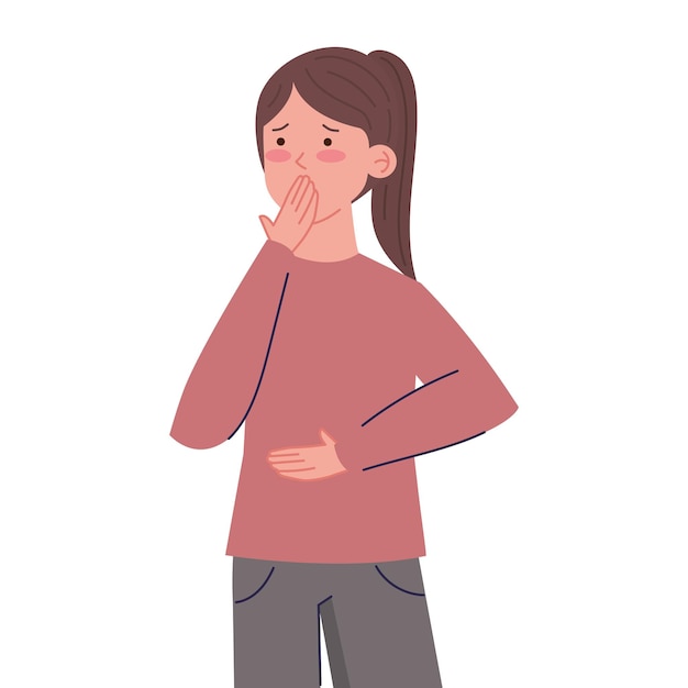 nauseous woman cliparts