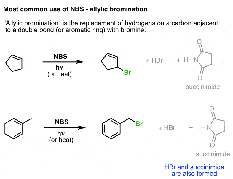 N-BromoSuccinimide (NBS) As A Reagent In Organic Chemistry