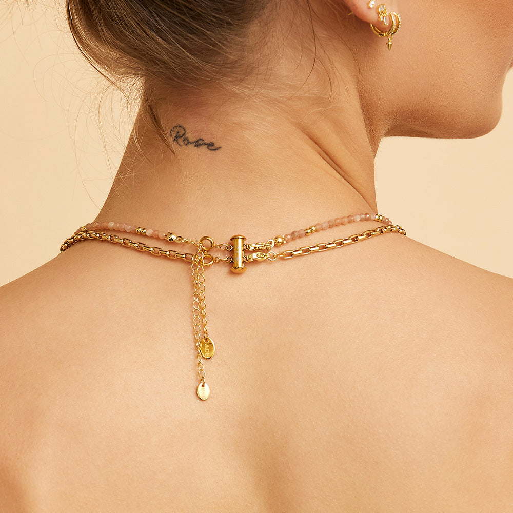 Necklace Stacking Clasp - Gold - Arms Of Eve