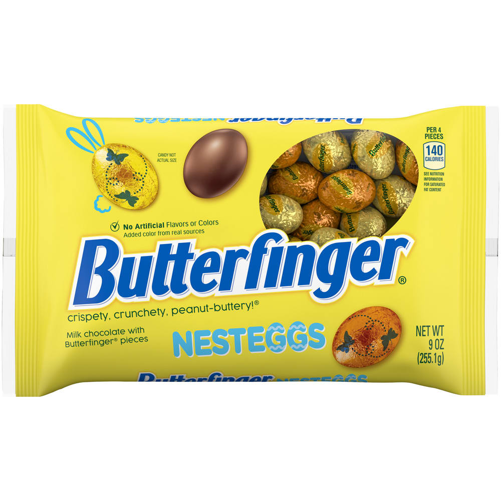 Butterfinger Chocolatey, Peanut-Buttery, NestEggs Individually Wrapped  Candy, Easter Basket Stuffers, 9 oz