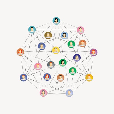 Networking clipart, illustration psd. Free | Free PSD - rawpixel