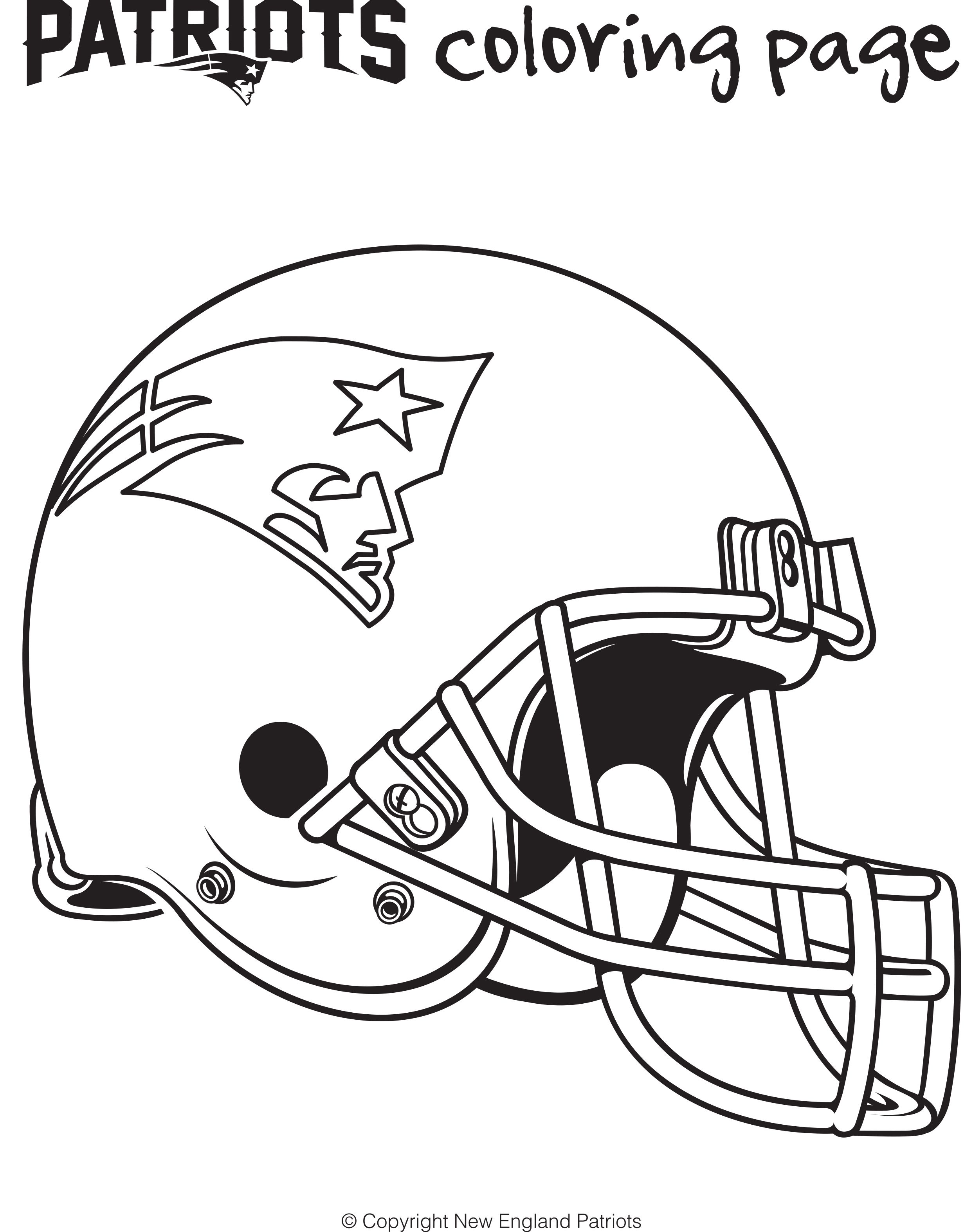new england patriots coloring page