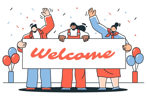 Welcome Team Clip Art Vectors &amp; Illustrations for Free Download ...
