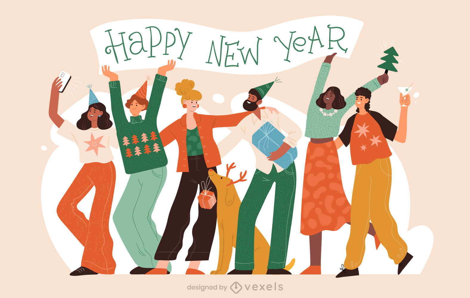 Happy new year Vector &amp; Graphics to Download