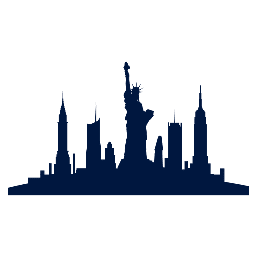 Skyline Von New York City PNG- Und SVG-Design Für T-Shirts