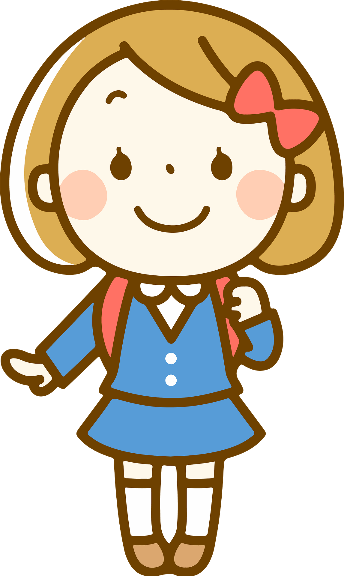 Student with backpack - Free vector clipart images on clipart library.com