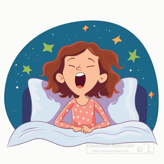 Children Kids Clipart-dreaming child with a serene expression and ...