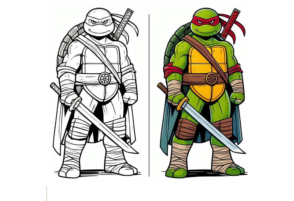 ninja turtle coloring pages