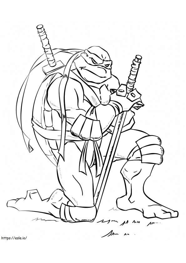ninja turtles coloring pages leonardo
