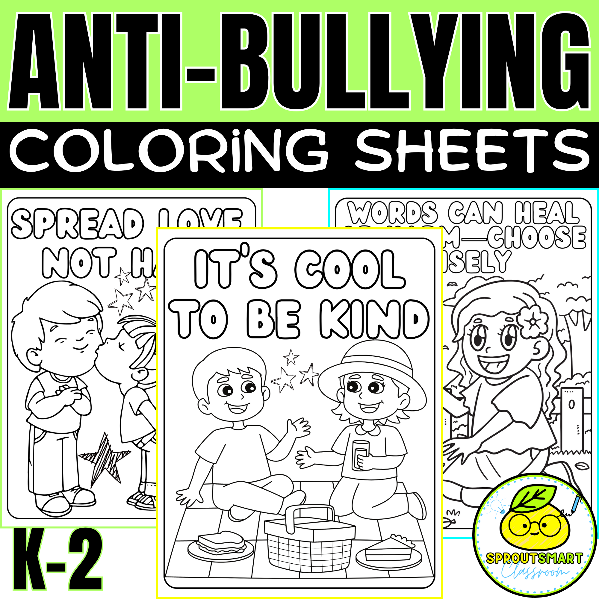no bullying coloring pages