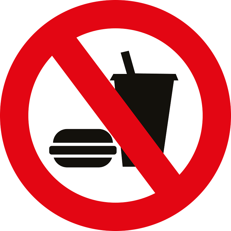no food or drink clipart