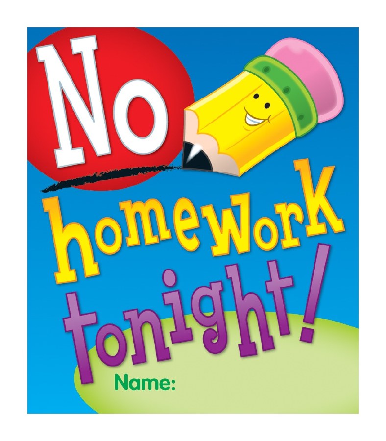 no homework clipart 2024