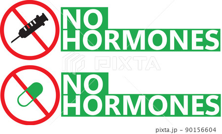 No hormones icon on white background. Healthy... - Stock ...
