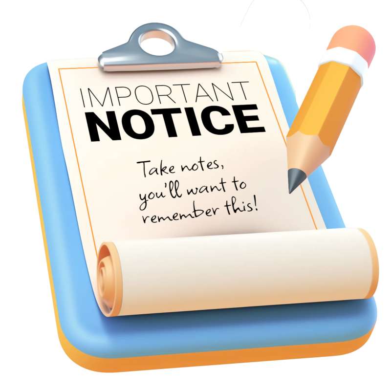 notice cliparts