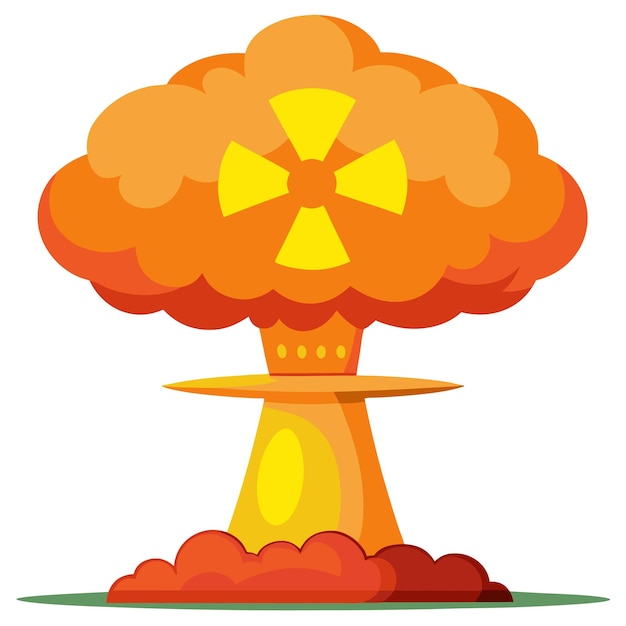 Nuclear bomb clipart vector art and illustration | Premium AI ...