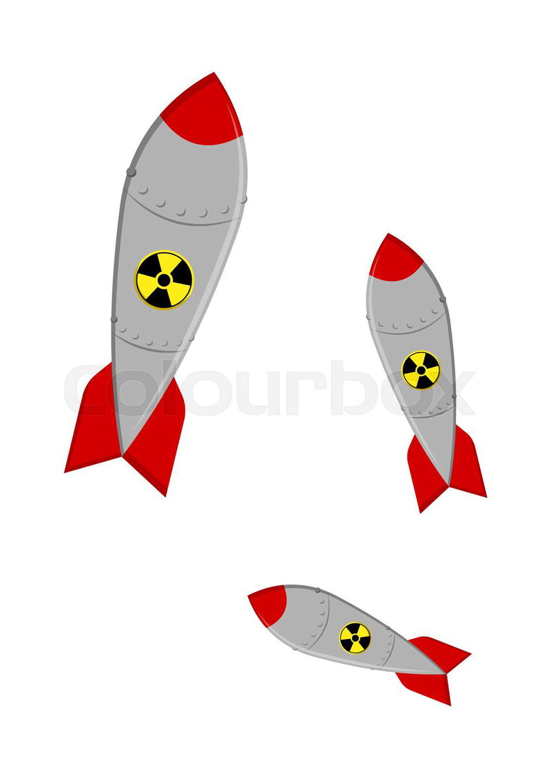 Nuclear Bomb Weapon Clipart Vector | Colourbox