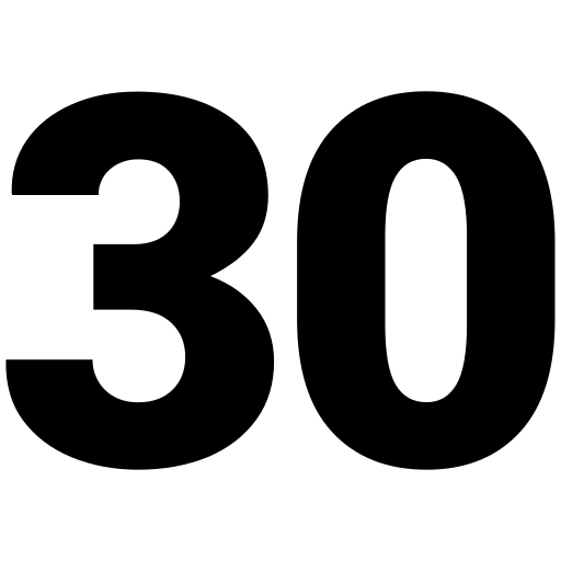 number 30 cliparts