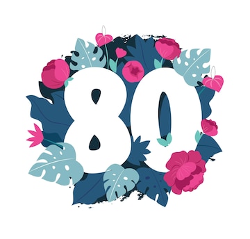 number 80 cliparts