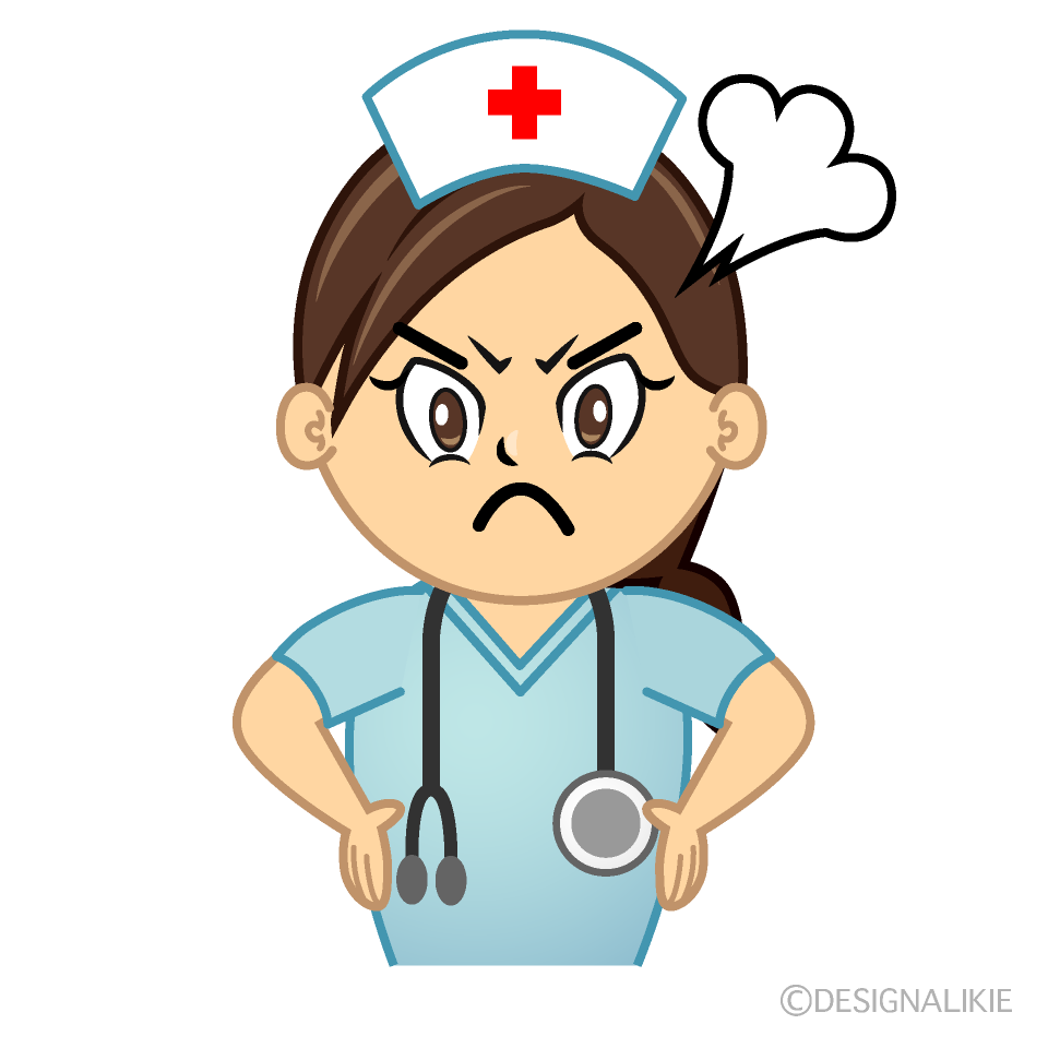Nurse - Vector Cartoon Illustration Royalty-Free Stock Image ...